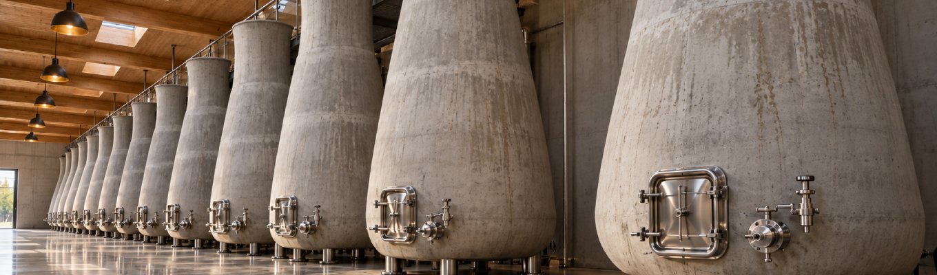 O tanque de concreto em formato de tulipa ganhou adegas da Califórnia a Bordeaux. Veja por que ele muda textura, frescor e extração do vinho tinto.